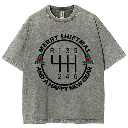 Merry Shiftmas And A Happy New Gear Vintage Distressed T-shirt