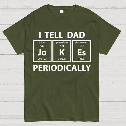 I Tell Dad Jokes Periodic Table Geek T-Shirt