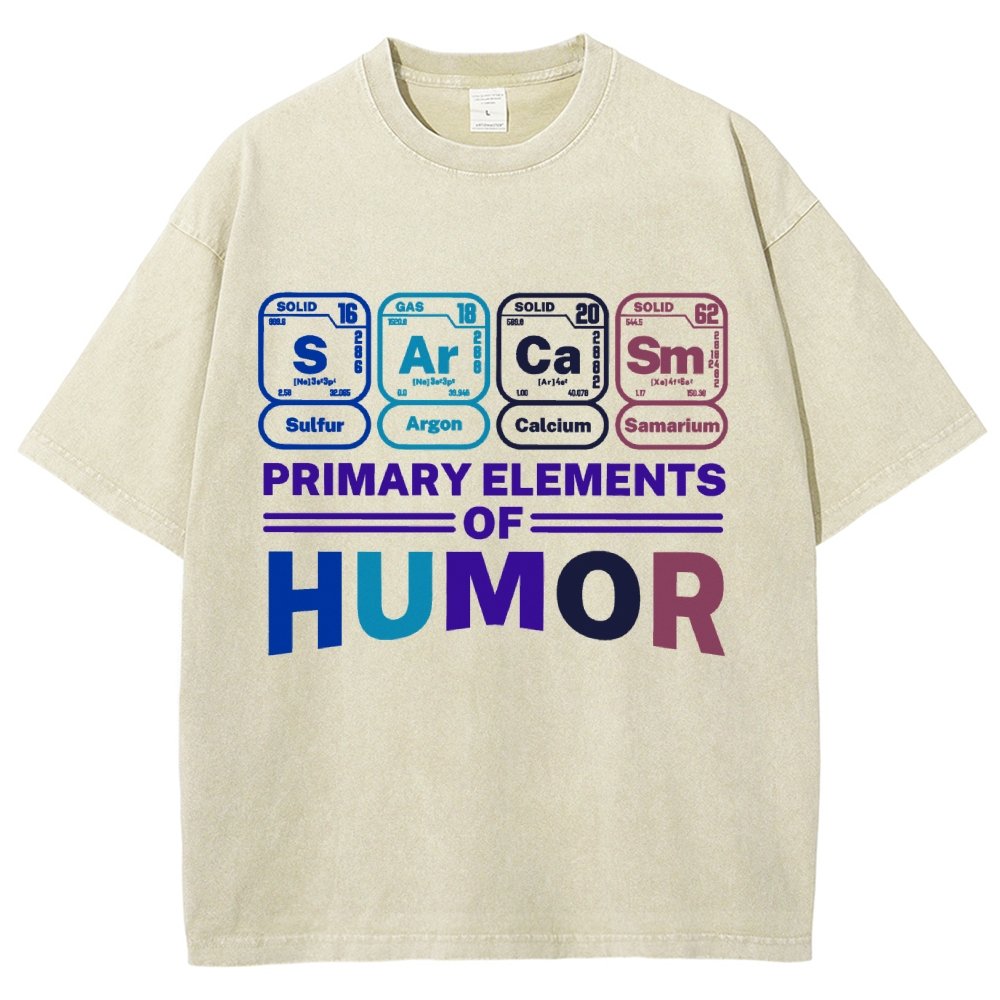 Primary Elements Of Humor Vintage Distressed T-shirt