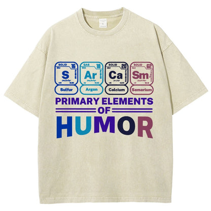 Primary Elements Of Humor Vintage Distressed T-shirt