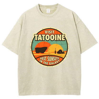 Best Sunsets In The Galaxy Vintage Distressed T-shirt