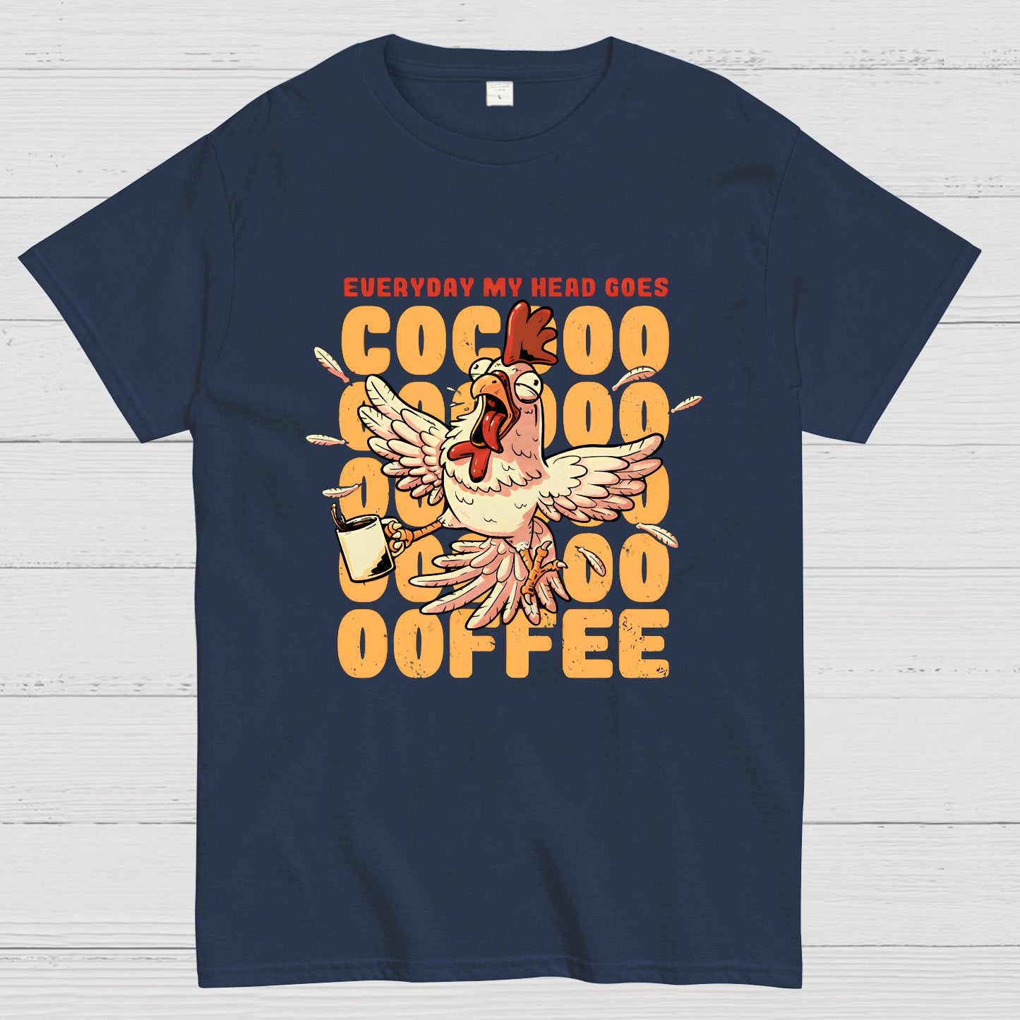 Cocoffee Funny Chicken Nerdy T-Shirt