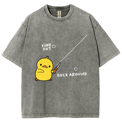 Duck Around Find Out Vintage Distressed T-shirt