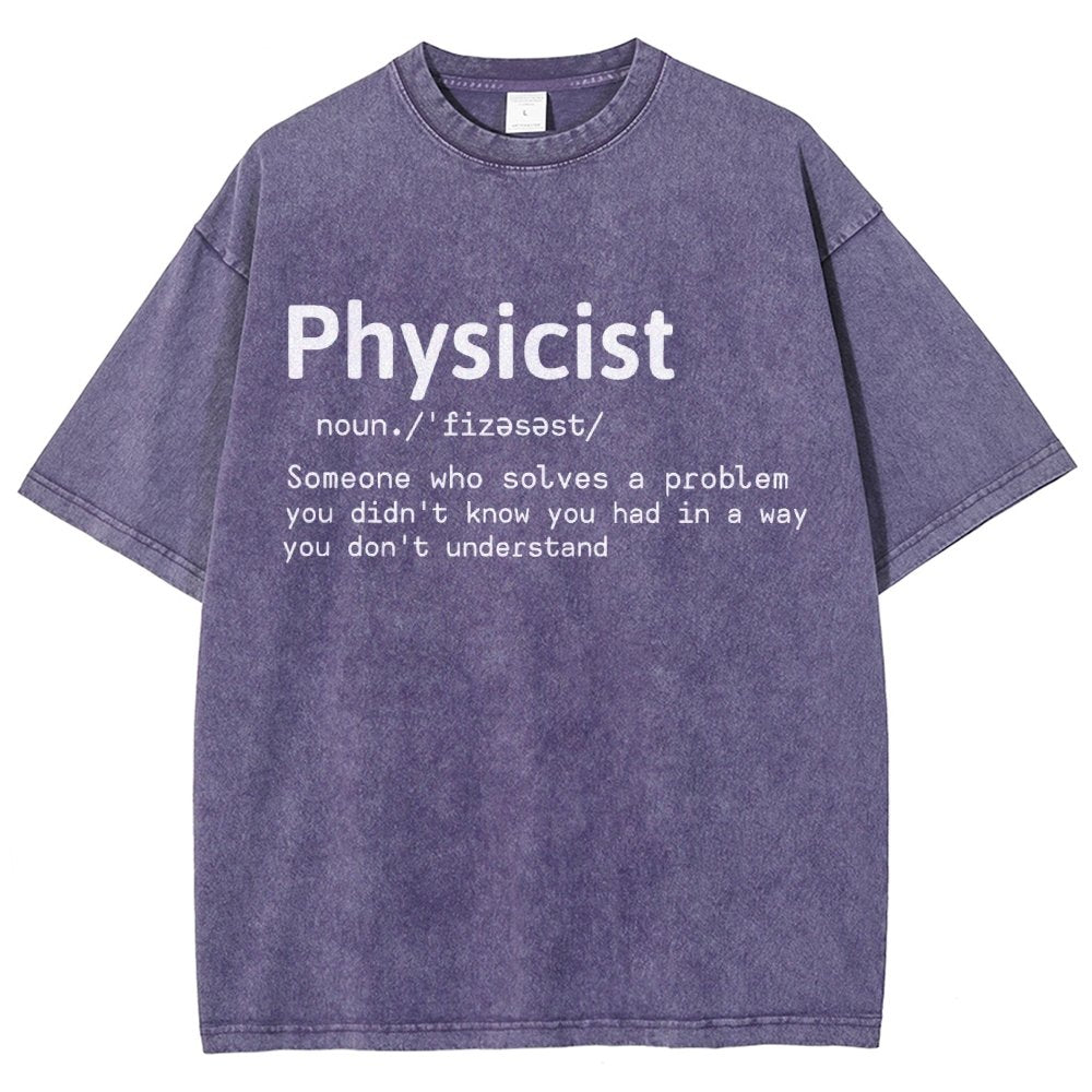 Physics Lover Vintage Distressed T-shirt