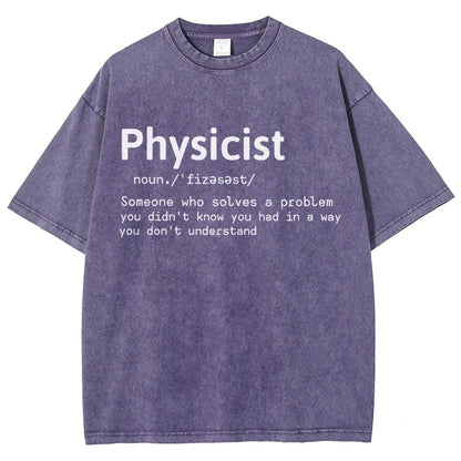 Physics Lover Vintage Distressed T-shirt