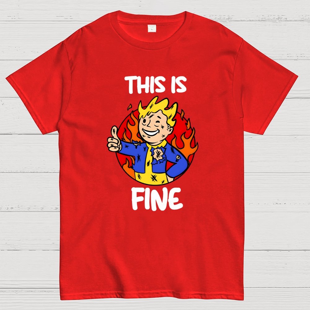 This Is Fine Geek T-Shirt