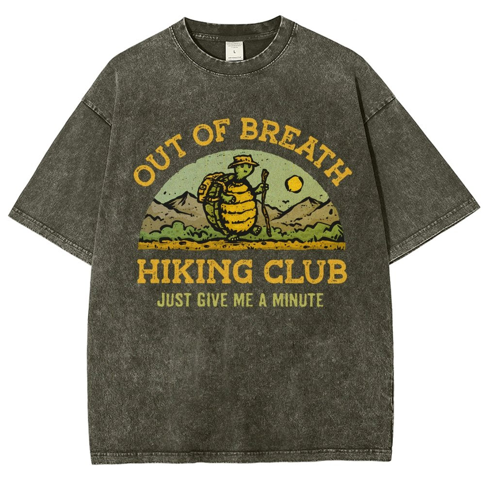 Out Of Breath Hiking Club Vintage Distressed T-shirt