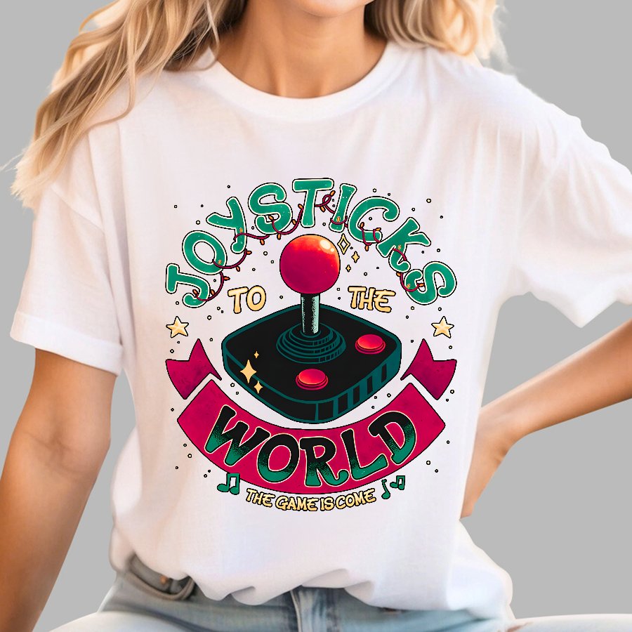 Joysticks To The World Geek T-Shirt