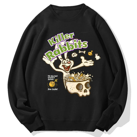 Killer Rabbit Cereal Geek Cotton Sweatshirt