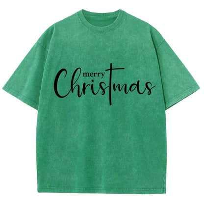 Merry Christmas .Christmas Cross Vintage Distressed T-shirt