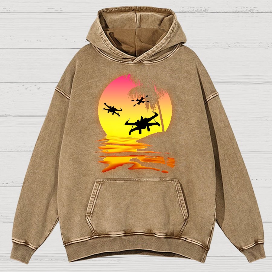 Put The Fighter Plane Next To It Vintage Distressed Hoodie