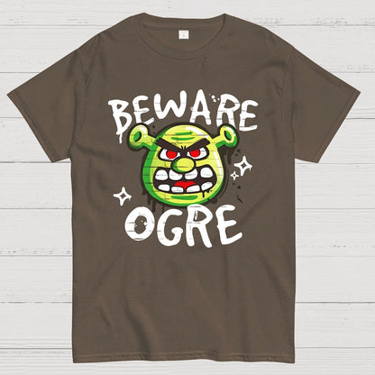 Beware Ogre Graffiti Geek T-Shirt