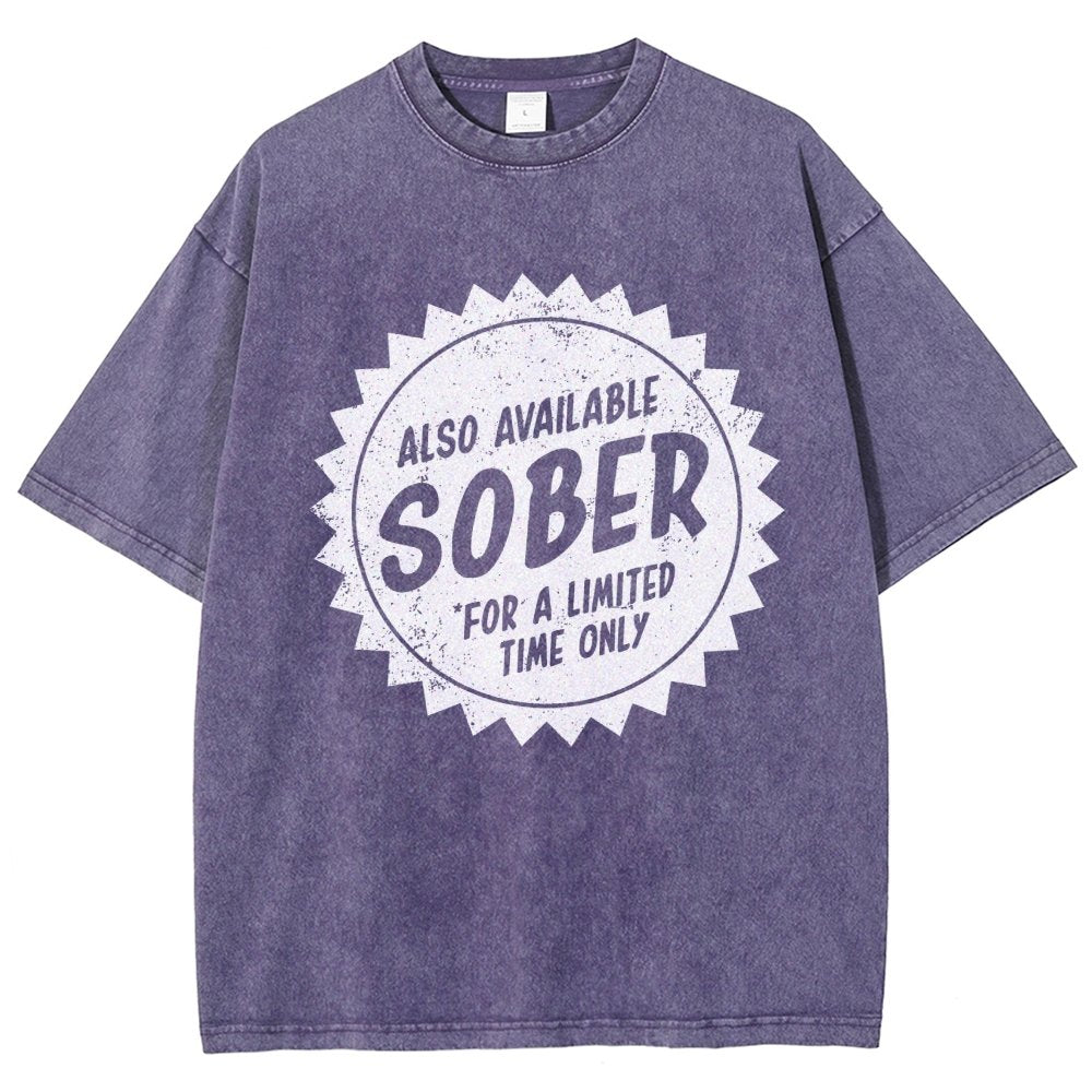 Also Available Sober Vintage Distressed T-shirt