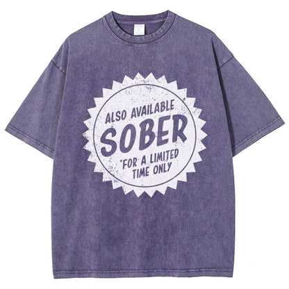 Also Available Sober Vintage Distressed T-shirt