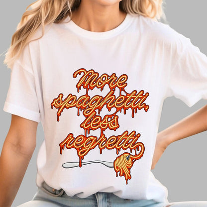More Spaghetti Less Regretti Geek T-Shirt