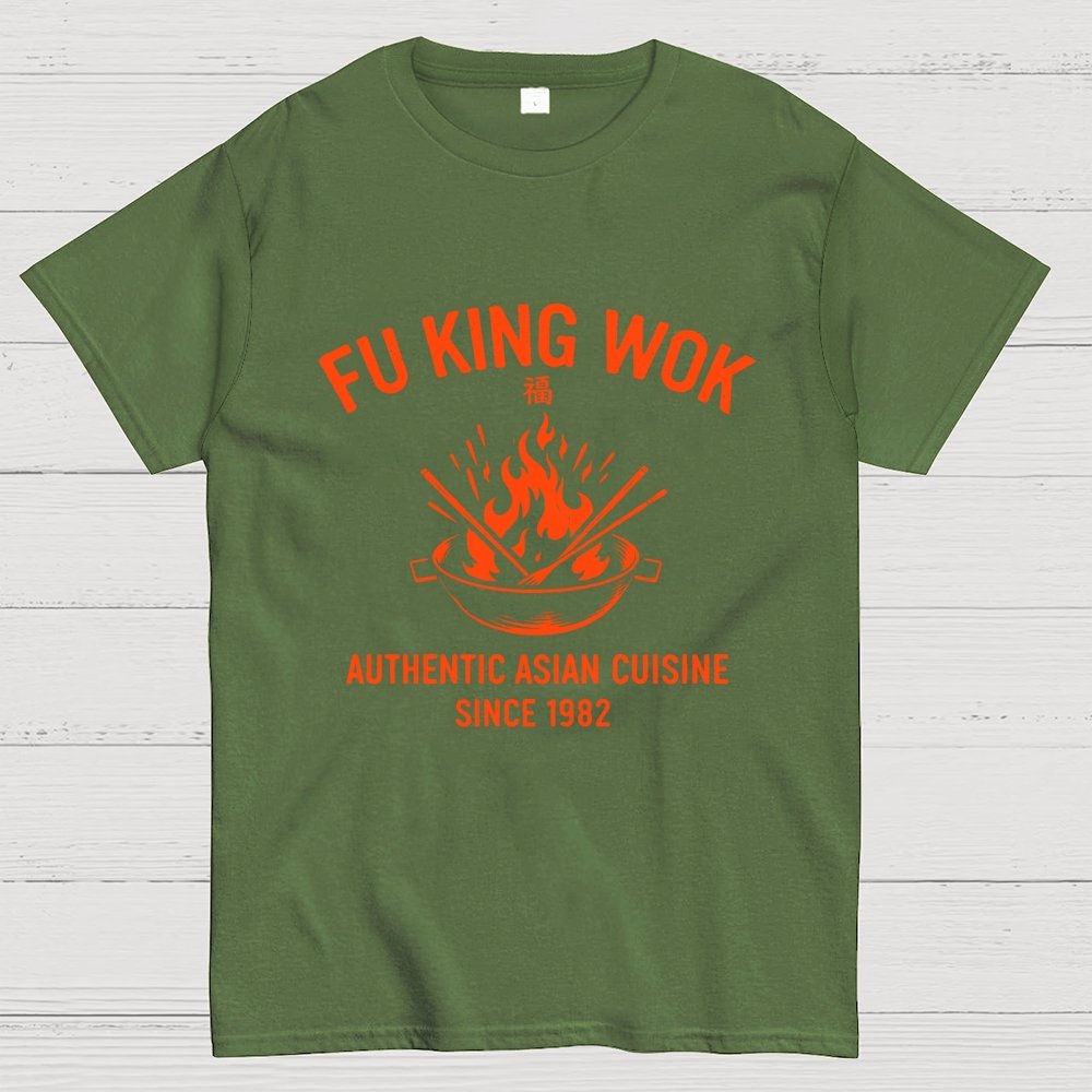 Fu King Wok Chinese Restaurant Geek T-Shirt