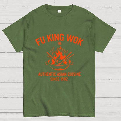 Fu King Wok Chinese Restaurant Geek T-Shirt
