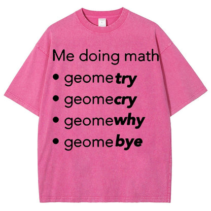 Me Doing Math Vintage Distressed T-shirt