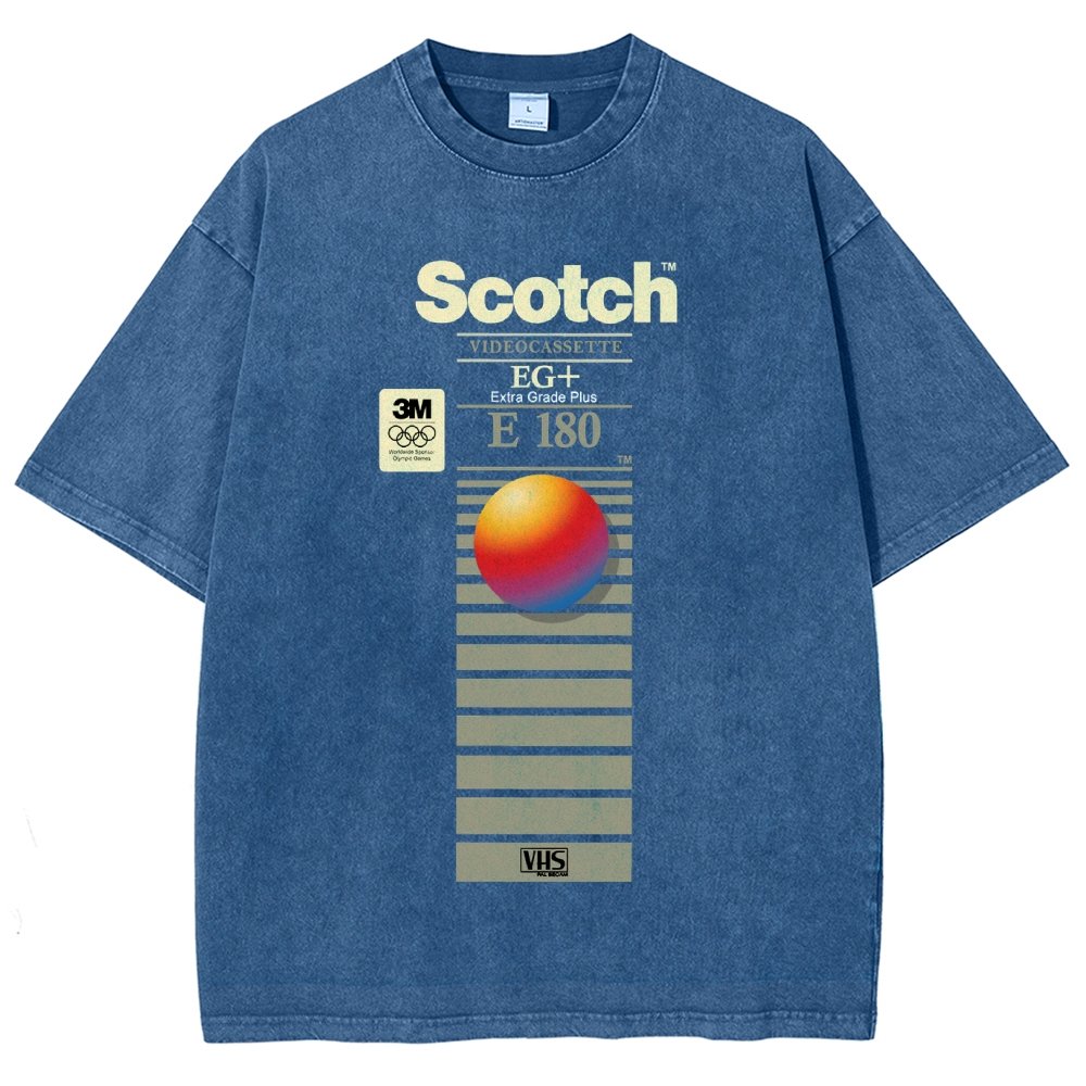 VHS Scotch E180 Vintage Distressed T-shirt