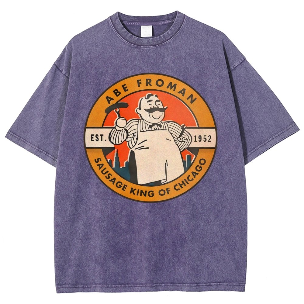 Al Froman - The Sausage Pro of Chicago-1952 Vintage Distressed T-shirt