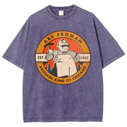 Al Froman - The Sausage Pro of Chicago-1952 Vintage Distressed T-shirt