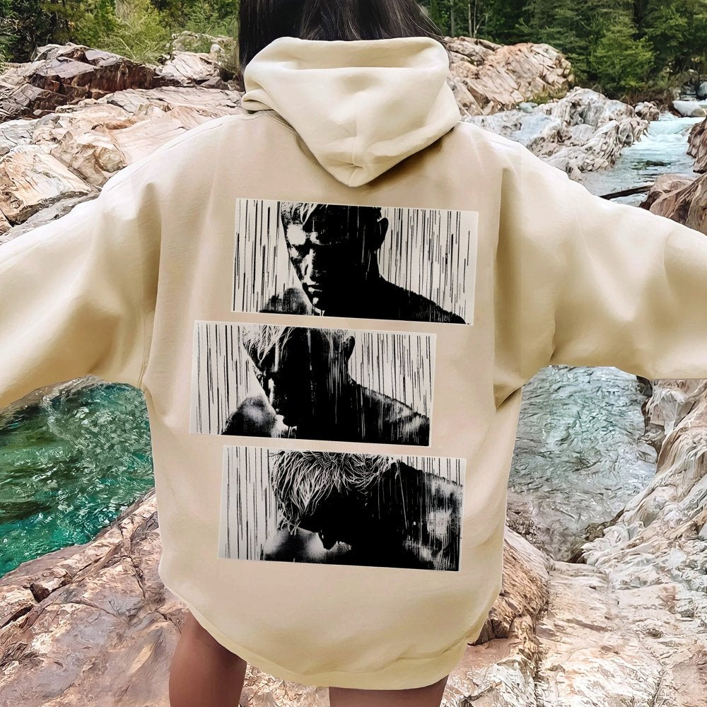 Tears In Rain Printed Back Unisex Cotton Hoodie