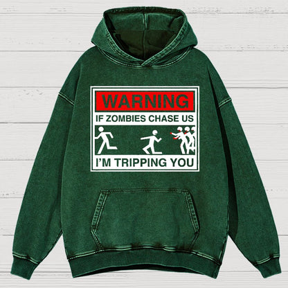 If Zombies Chase Us Vintage Distressed Vintage Distressed Hoodie