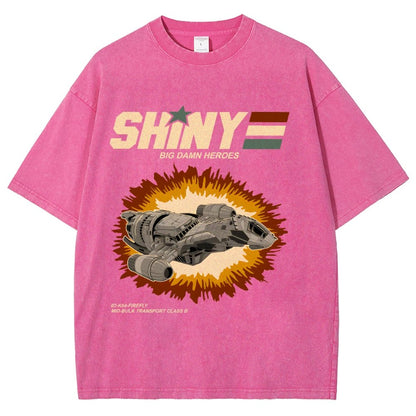 Shiny Heroes Vintage Distressed T-shirt