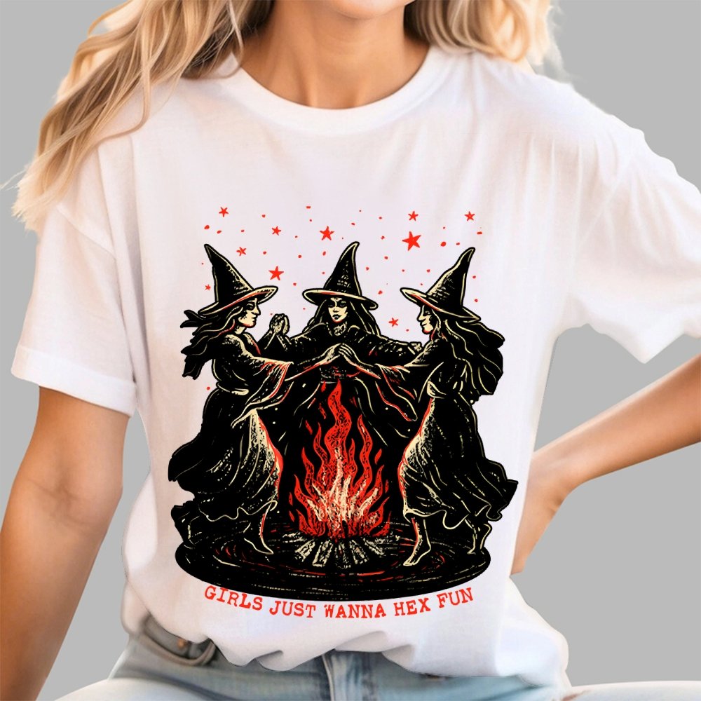 Girls Just Wanna Hex Fun Geek T-Shirt