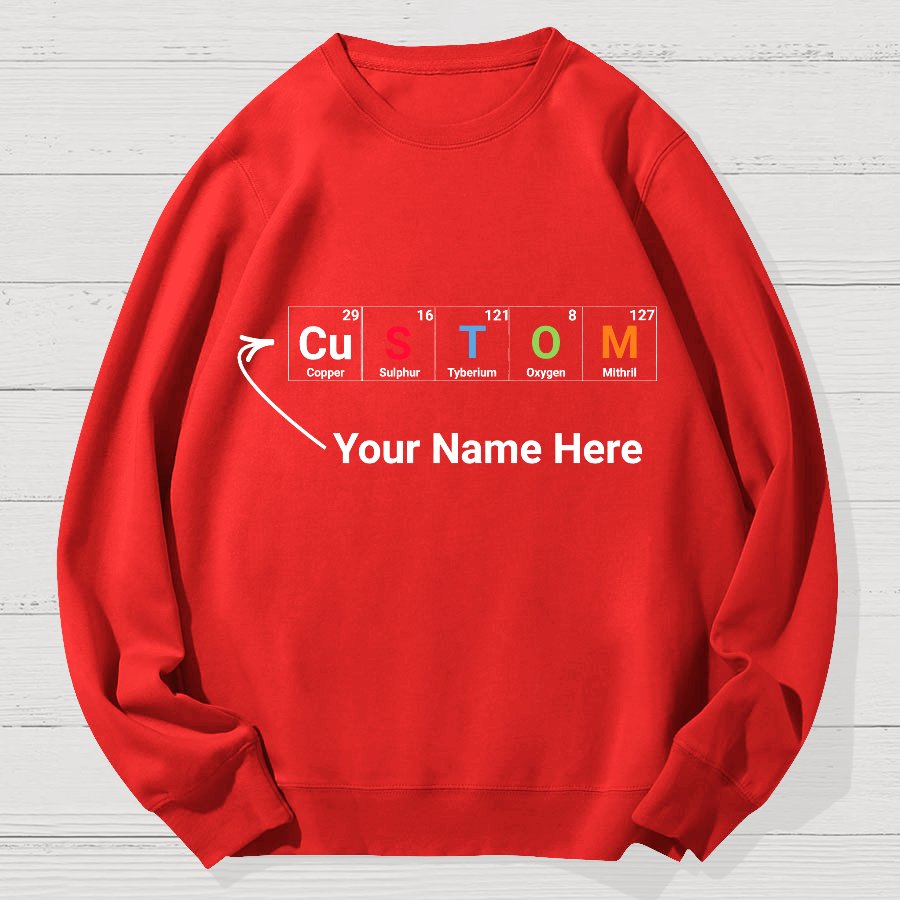 Funny Chemistry Geek Cotton Sweatshirt