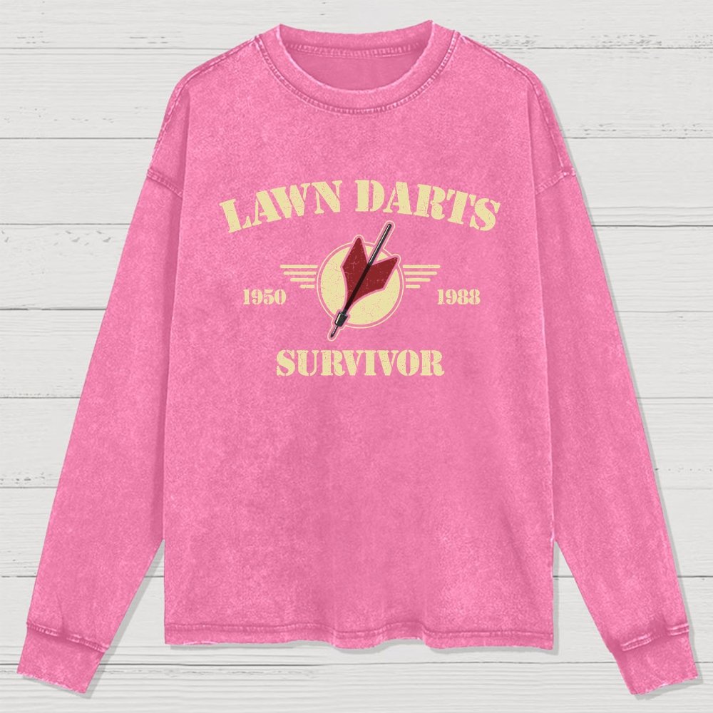 Lawn Darts Survivor Washed Long Sleeve Tee
