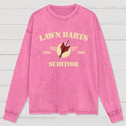 Lawn Darts Survivor Washed Long Sleeve Tee