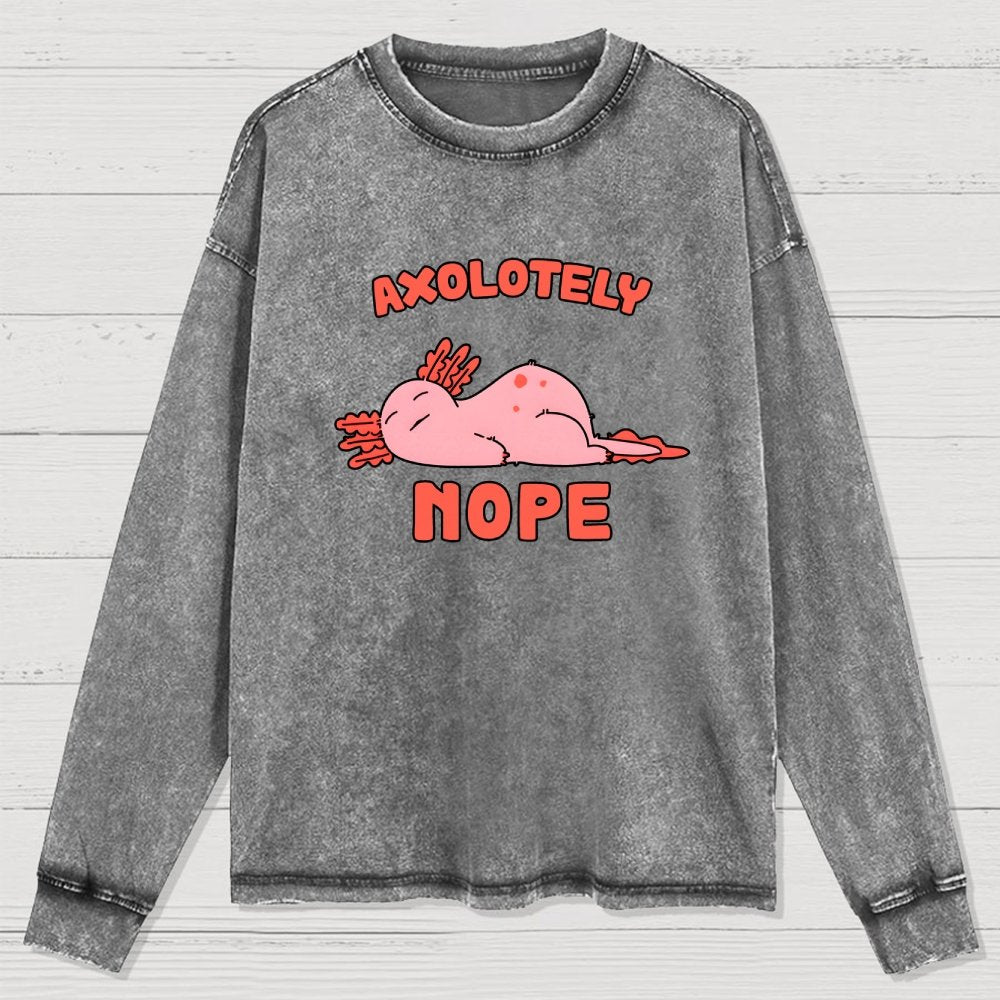Axo Nope Washed Long Sleeve Tee
