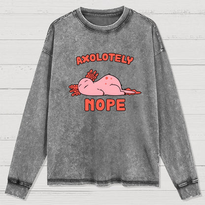 Axo Nope Washed Long Sleeve Tee