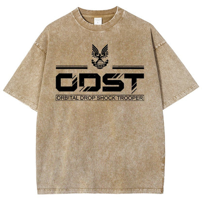 Urban Defender White Classic Vintage Distressed T-shirt