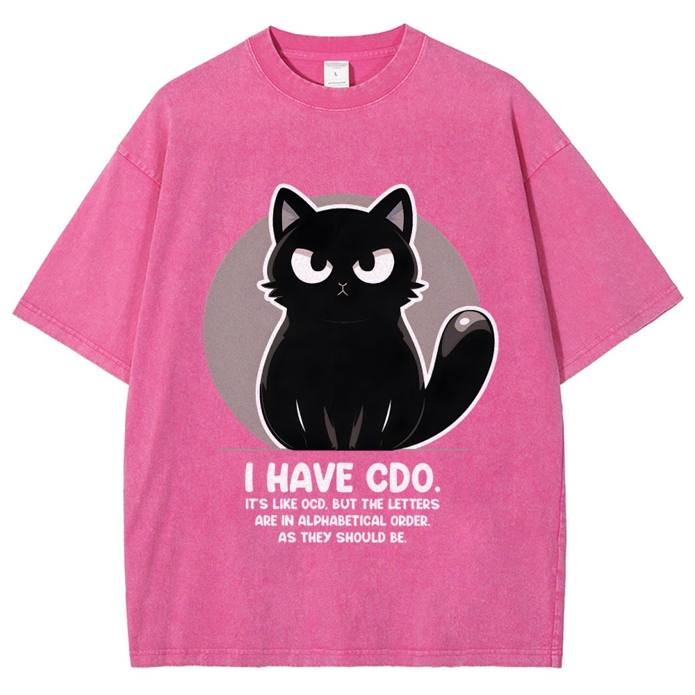 OCD vs CDO Vintage Distressed T-shirt