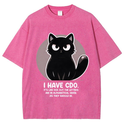 OCD vs CDO Vintage Distressed T-shirt