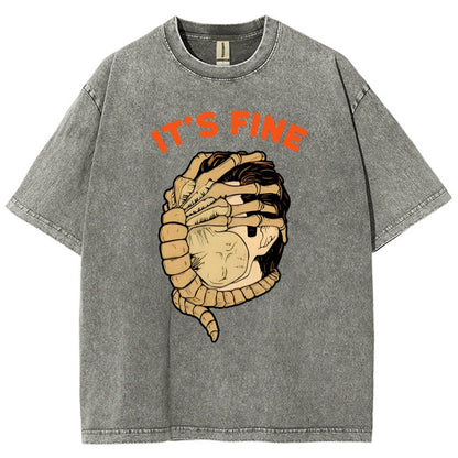 It’S Fine Vintage Distressed T-shirt