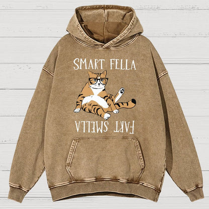 Funny Cat Vintage Distressed Hoodie