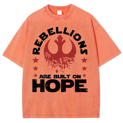 Star Galaxy's  Retro Rebellions Are Built On Hope Vintage Distressed T-shirt
