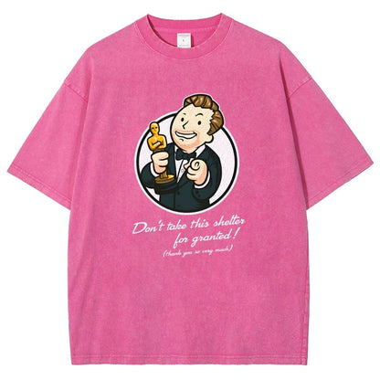 Black Cat Under The Sakura Vintage Distressed T-shirt