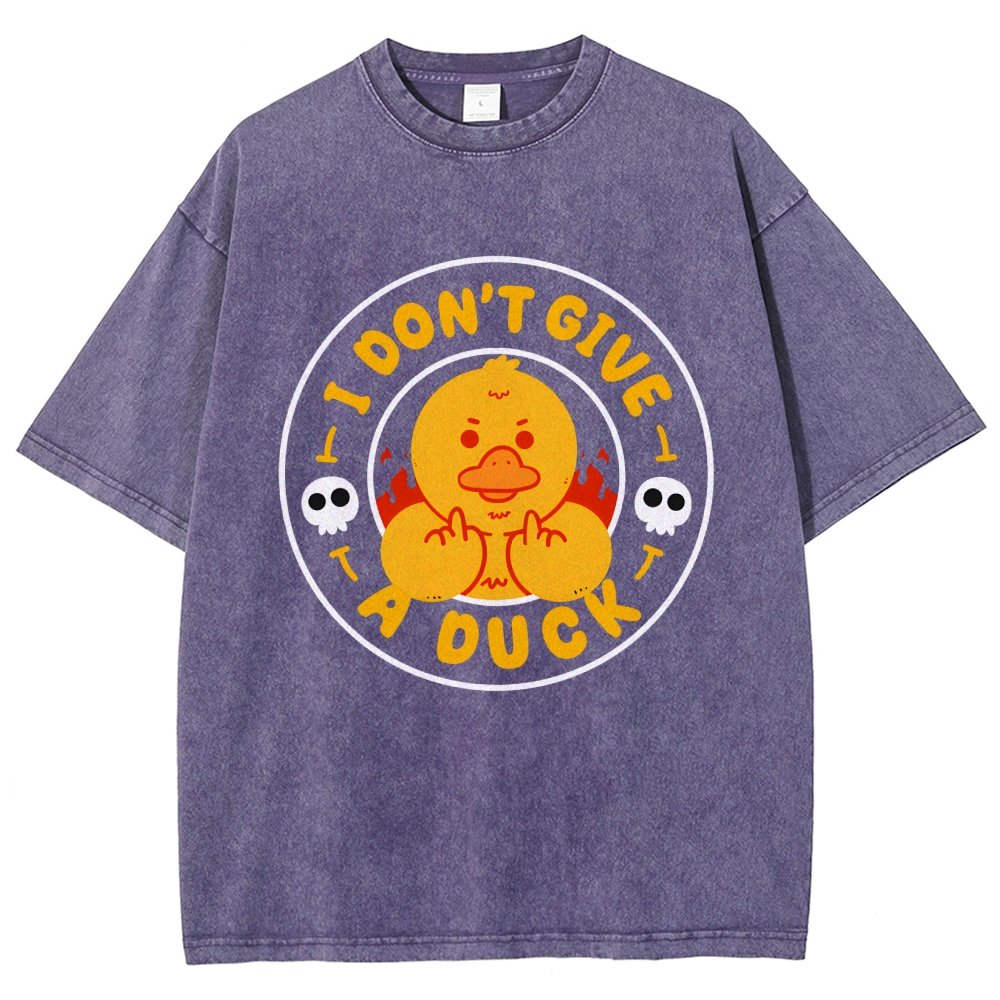 I Don’t Give A Duck Vintage Distressed T-shirt