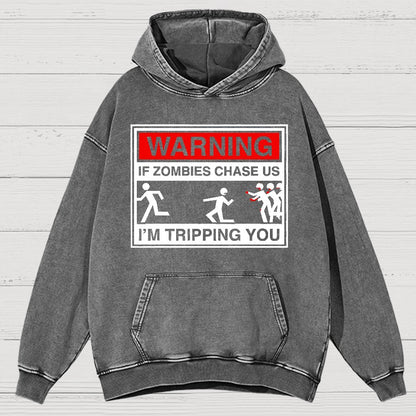 If Zombies Chase Us Vintage Distressed Vintage Distressed Hoodie