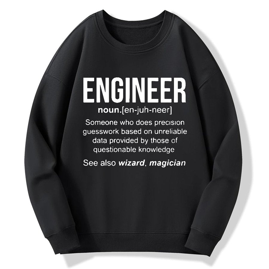 Engineer Geek Cotton Sweatshirt