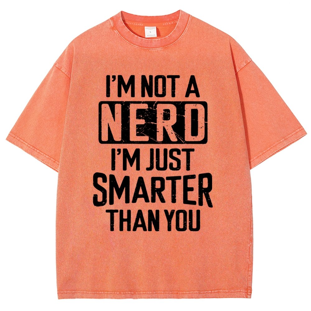 Funny Nerd T-shirt Smart person Vintage Distressed T-shirt