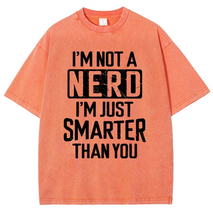 Funny Nerd T-shirt Smart person Vintage Distressed T-shirt