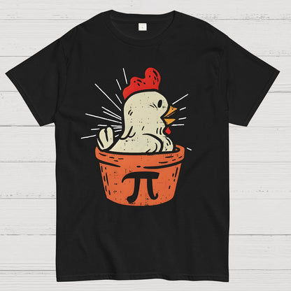 Funny Chicken Pot Pi Geek T-Shirt