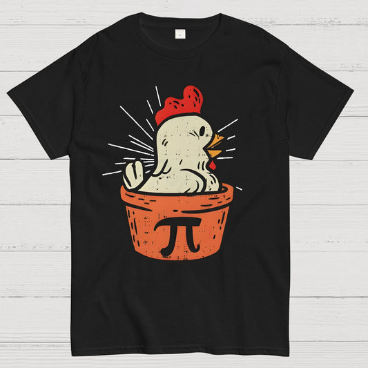 Funny Chicken Pot Pi Geek T-Shirt