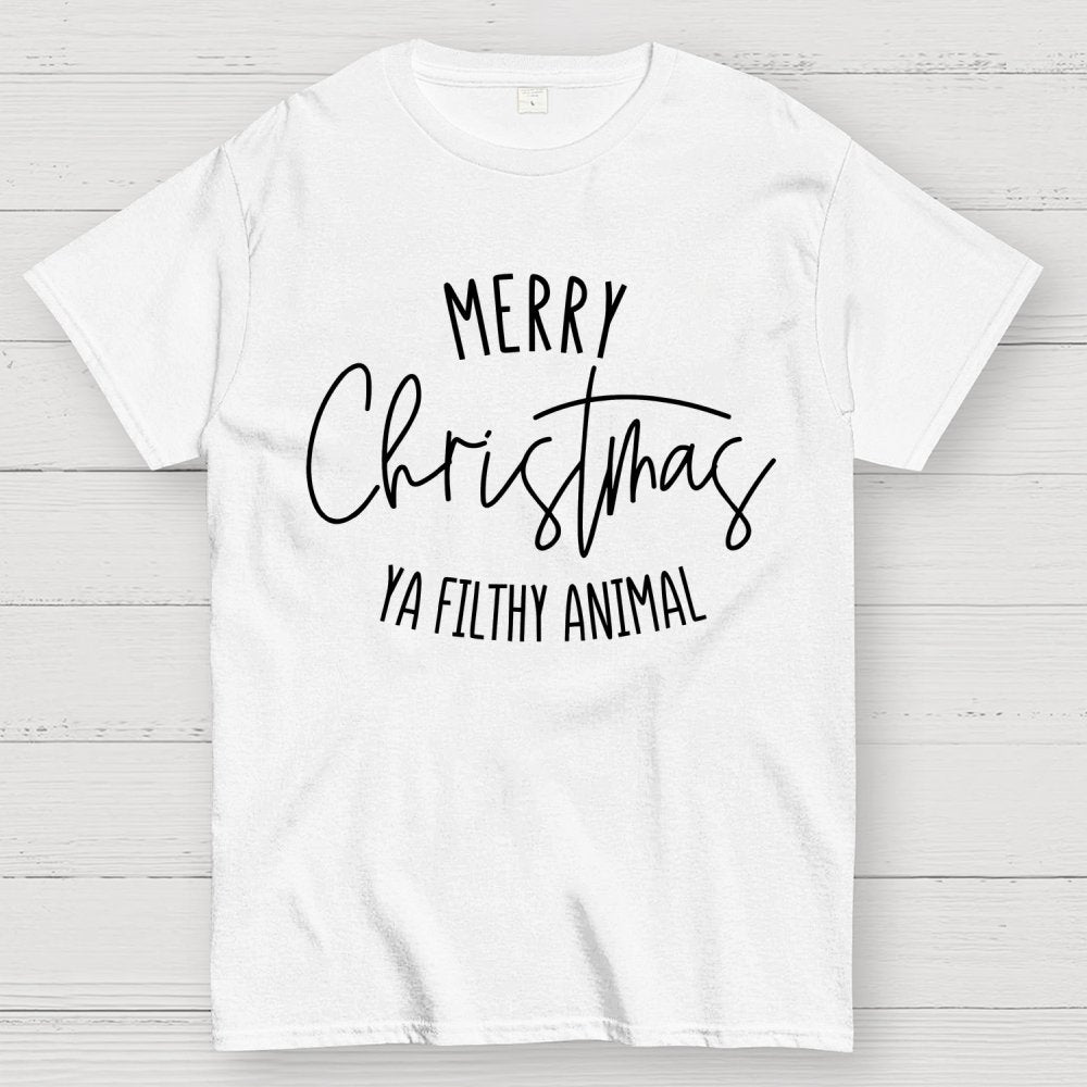 Merry Christmas Ya Filthy Animal Geek T-Shirt