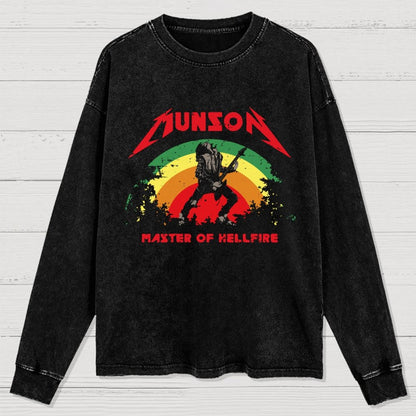 Master Of Hellfire Washed Long Sleeve Tee